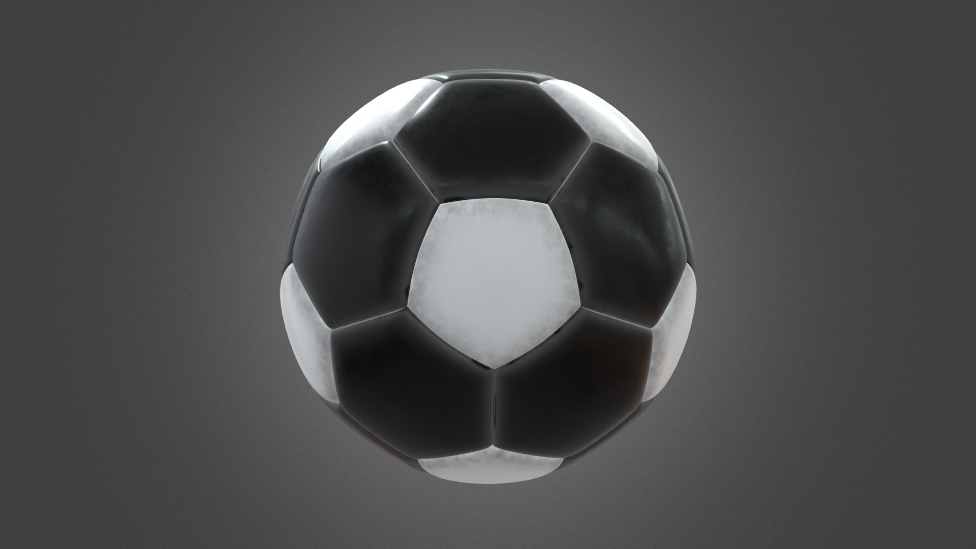 3D model Soccer Ball - This is a 3D model of the Soccer Ball. The 3D model is about a football ball on a grey background.