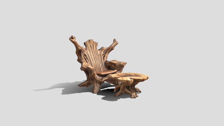 Rooted_ Forest_ Chair_a_Table – Modello 3D gratuito STL