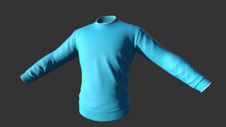 Blue Shirt 3D Model