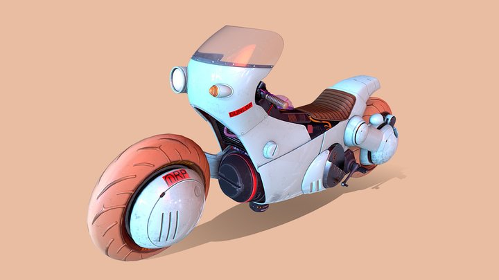 Tetsuo's Motorcycle AKIRA 3D Model