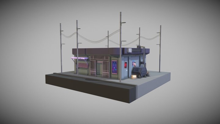 Cafe day 3D Model