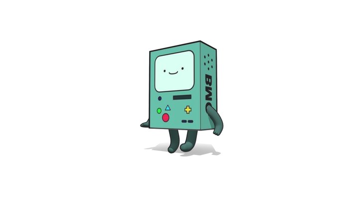 BMO - Adventure time character animated 3D Model