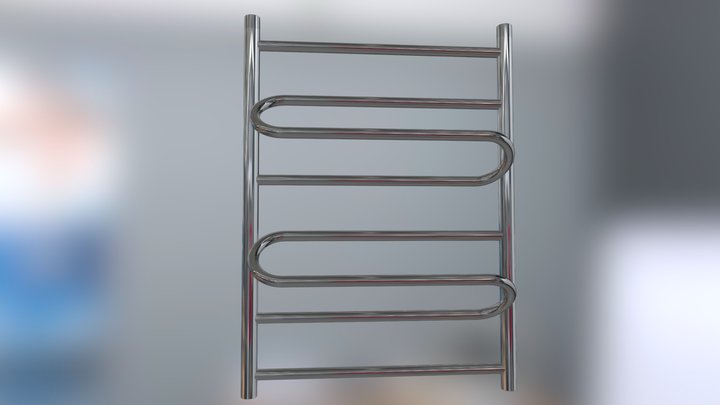 Heated towel rail Jasmine by Laris. 3D Model