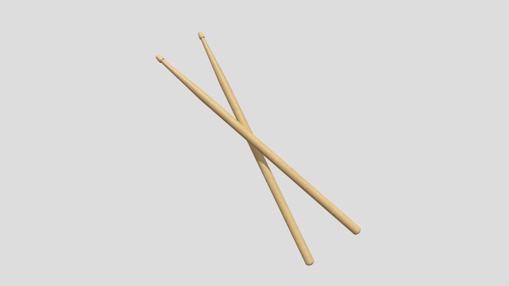 Drumsticks 3D Model