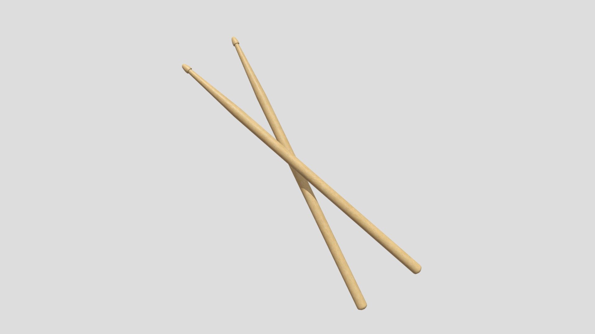 Drumsticks - Buy Royalty Free 3D model by plaggy [359dc58] - Sketchfab ...