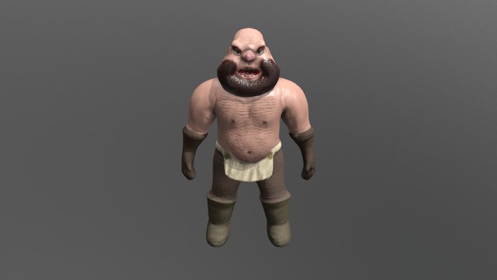 Dwarf Character 3D Model