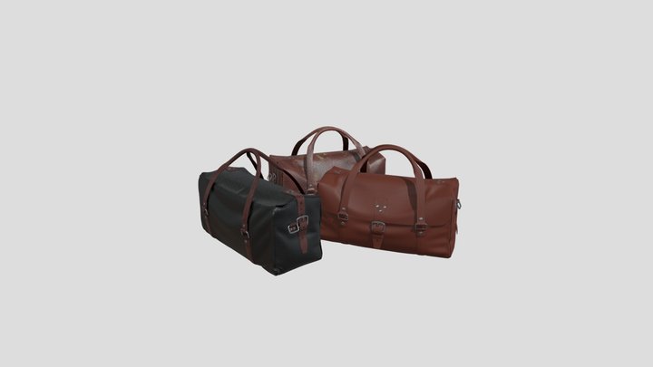 leather_bag_retextured_versions_pbr_material (1) 3D Model