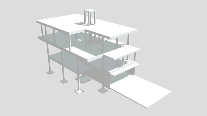 Residencia de alto padrão com pav. semienterrado 3D Model