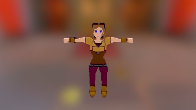 Tamara Walking 3D Model