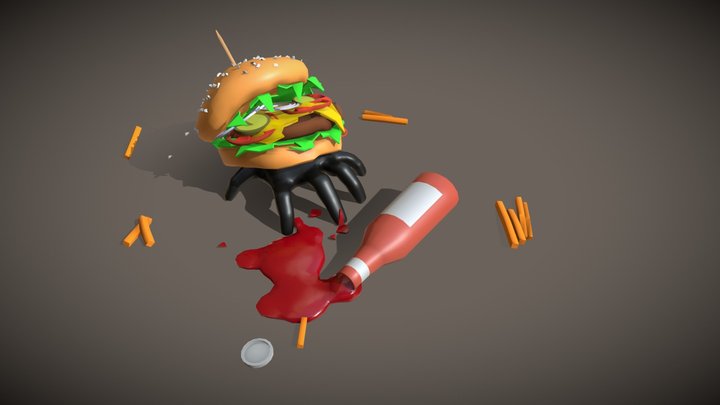 Burger incident 3D Model