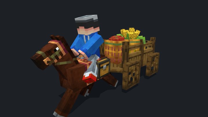 Wild West Food Delievery 3D Model