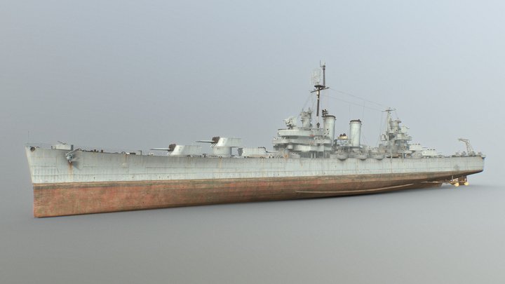 USS Boise WOWS 3D Model