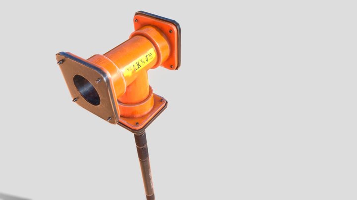 Pipe Hammer Weapon 3D Model