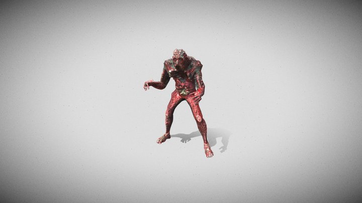 Mutant - infected man - game ready 3D Model
