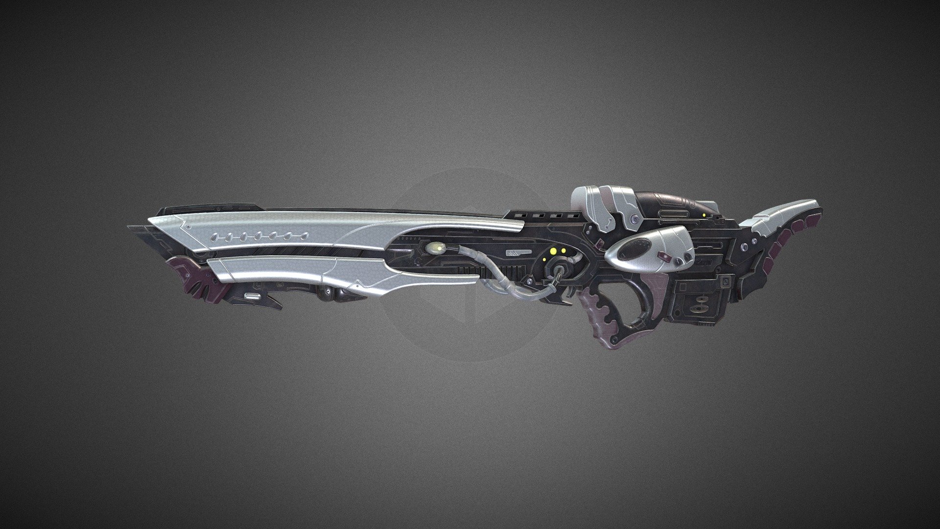 space gun - 3D model by sergeykuchmin [35a64a7] - Sketchfab