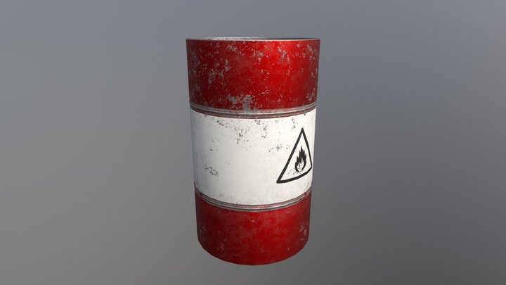 Barrel red 3D Model