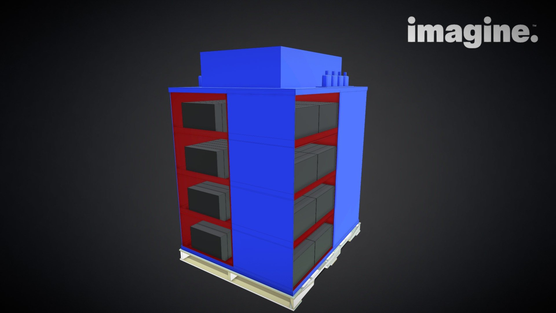 Sams Club Pallet Layout 3D model by The Imagine Group