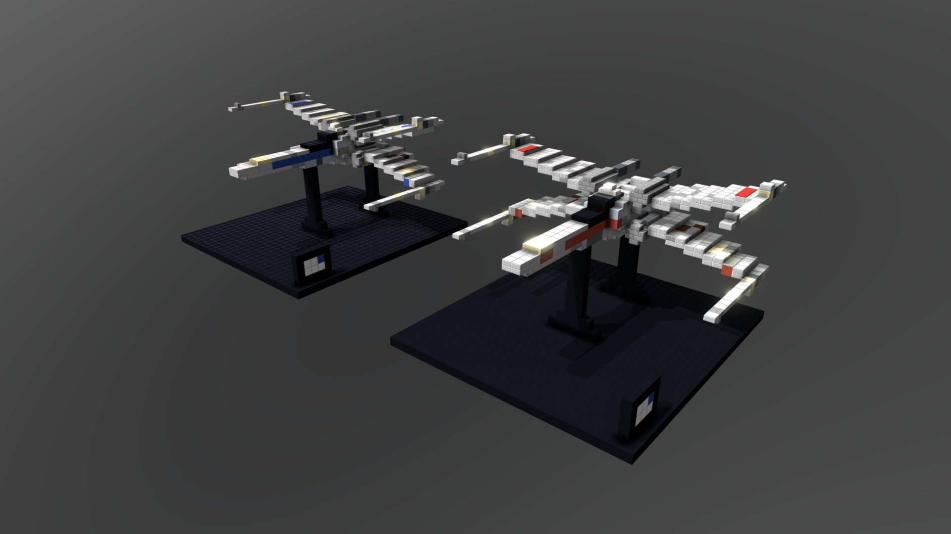 [Minecraft] T-65B X-wing starfighter [STARWARS]