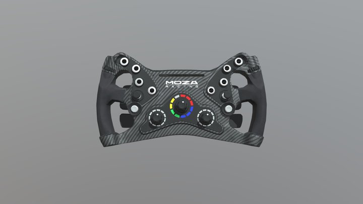 MOZA KS Steering wheel 3D Model