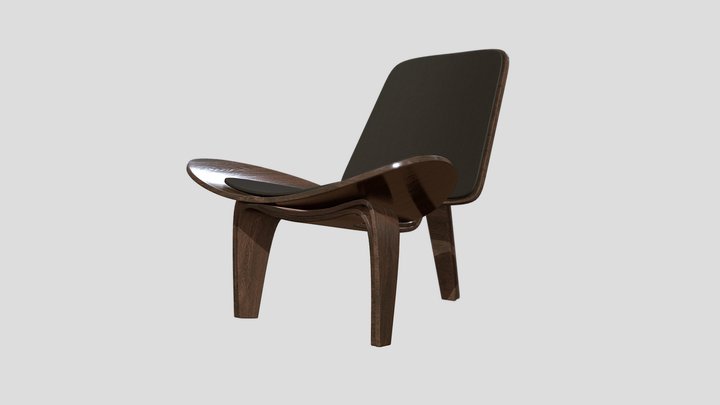 Armchair in a Modern Style 3D Model
