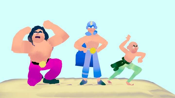 Lucha 3D Model