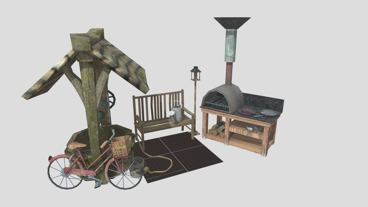 DAE 5 Finished props - Grandma's house 3D Model