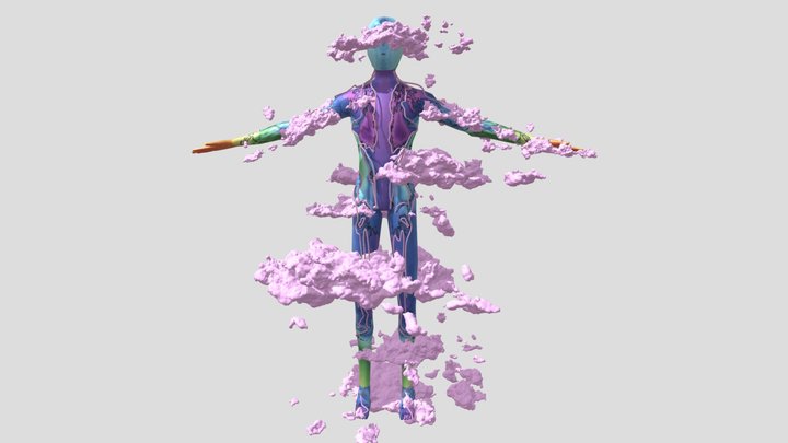 perception cloud avatar (with clouds) 3D Model