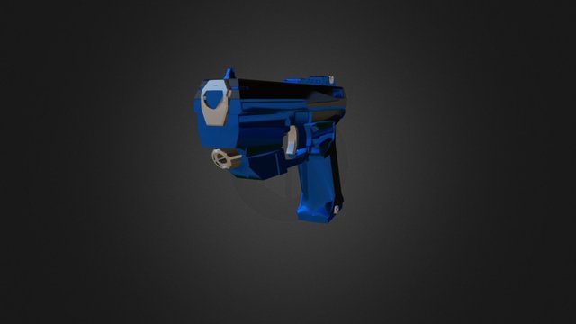 Enforcer Pistol Animation 3D Model