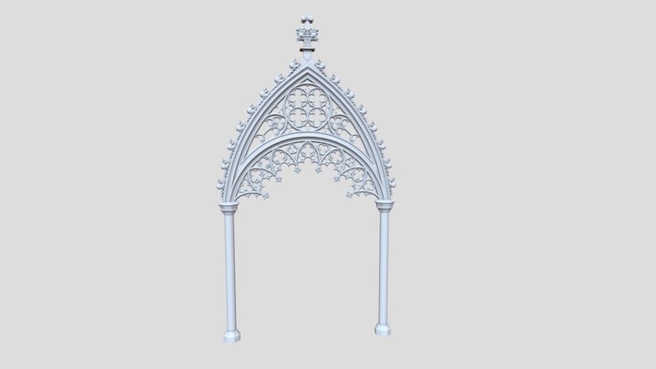 Bridals Portal of St. Sebaldus Church 3D Model