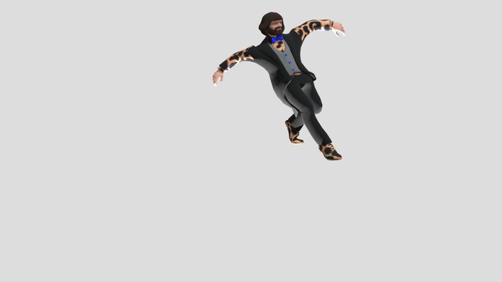 The Hangover Dude - Zach Galafanakus 3D Model