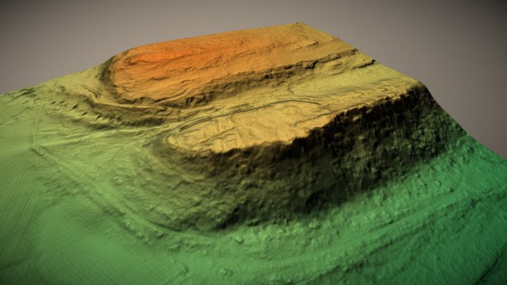 Shaftoe Crags, Northumberland (UK) – Modello 3D gratuito STL