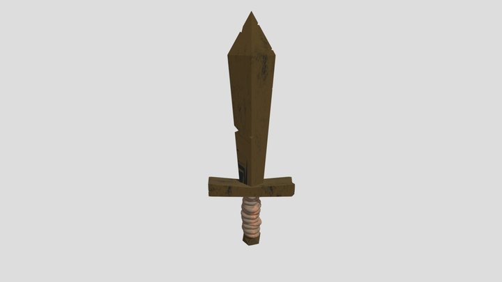 Wood Sword 3D Model
