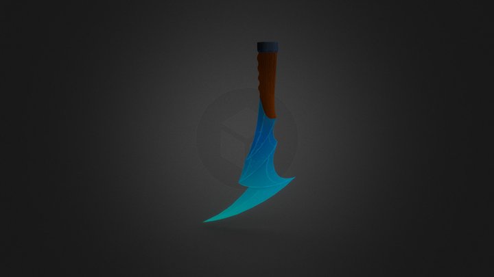 Green | Blue Sword 3D Model