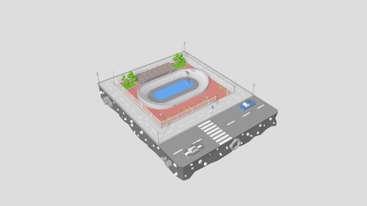 Stade Velodrome 3D model - Download Architecture on