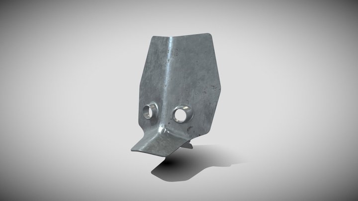 Tete de F UV Map metal 3D Model