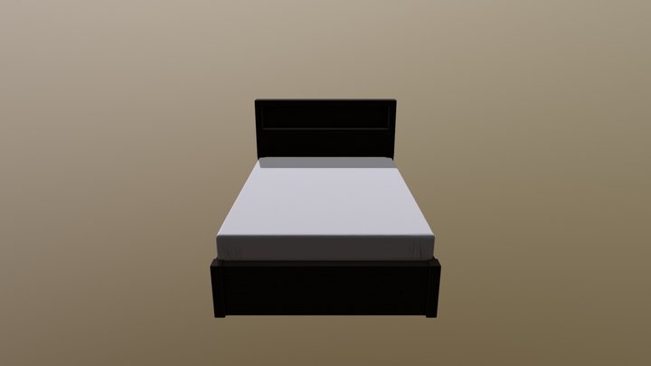 Bed 01 V1 2 3D Model
