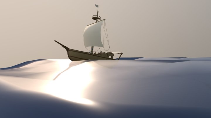 Sloop 3D Model