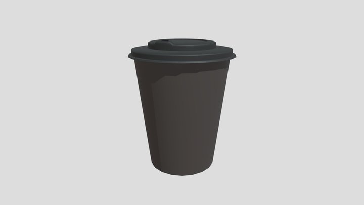 Plastic Coffee Cup 3D Model