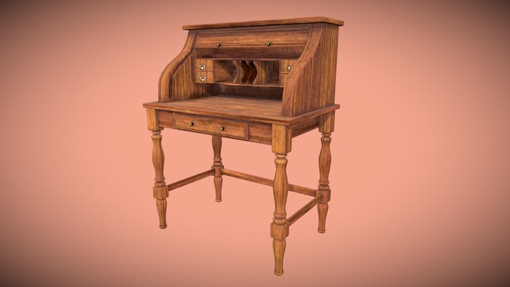 VINTAGE DESK 3D Model