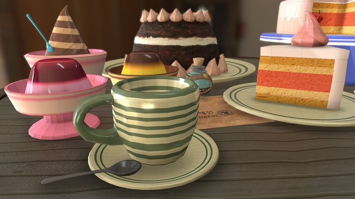 dessertset 3D Model