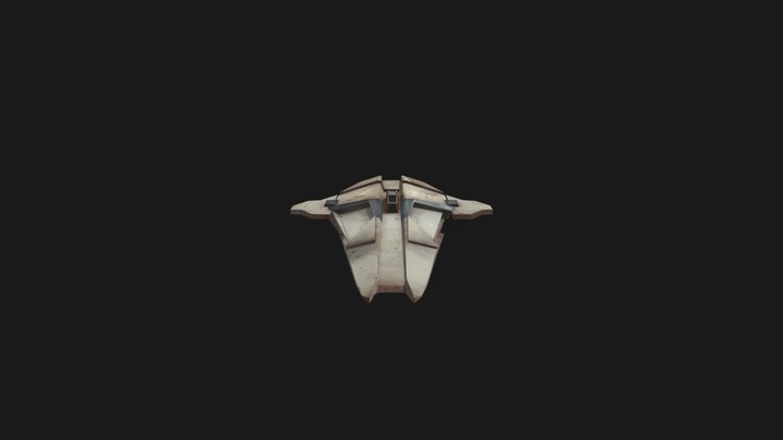 Spaceship for substance 3D Model