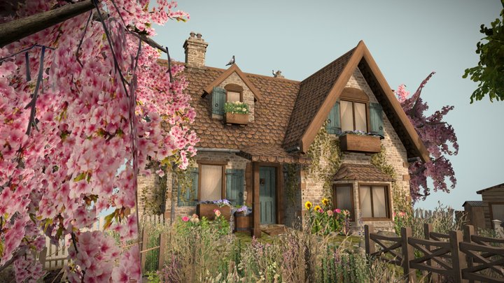 DAE Diorama - Grandma's House 3D Model