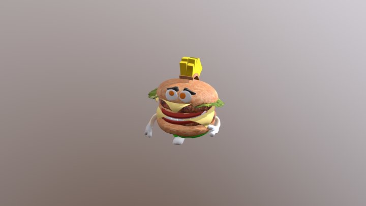 Burger Bubie Baby 3D Model