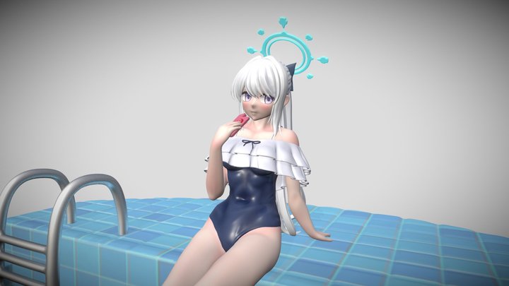 Blue Archive Miyako 3D Model