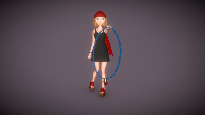 Anna Kyoyama from Shaman King 3D Model