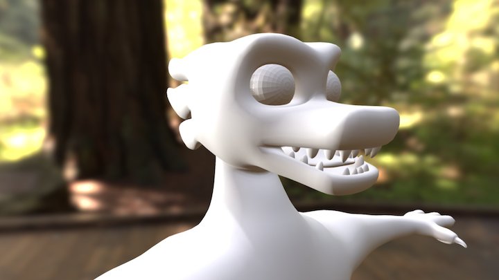 Anthro Dragon (WIP) 3D Model