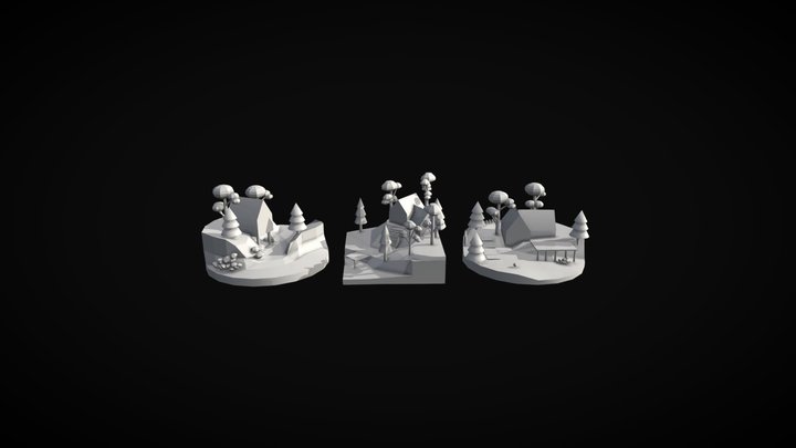 Grandma's House - Blockout 3D Model