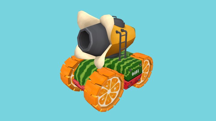 Fruit Mini Tank 3D Model