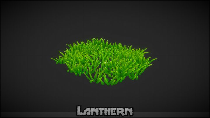 Grass Patch HandPainted 3D Model