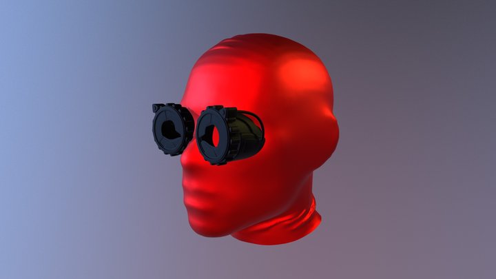 Spider-man Homecoming goggles (Practice) 3D Model